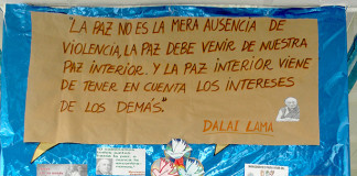 El Día de la Paz y la No violencia se celebra en los colegios Día de la Paz y la No violencia