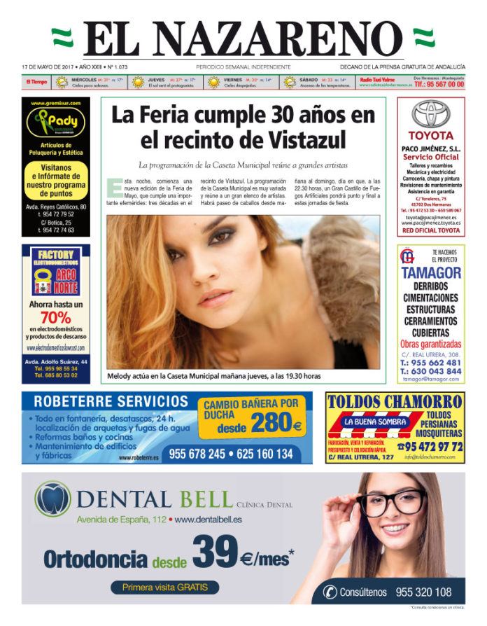 Periódico El Nazareno nº 1073 de 17 de mayo de 2017