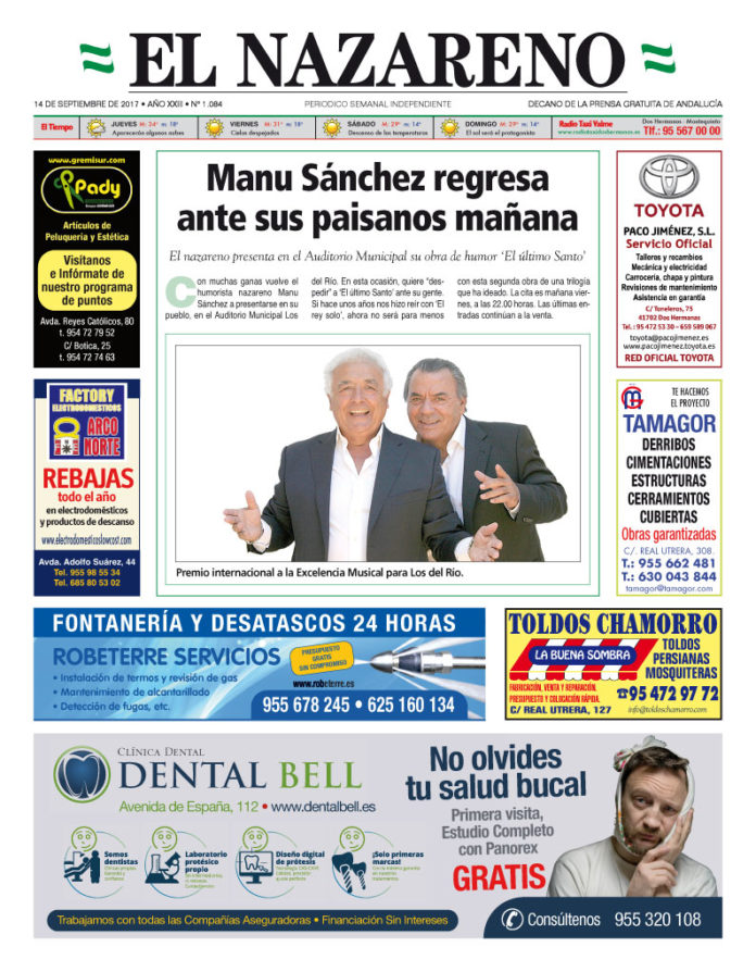 Periódico El Nazareno nº 1084 de 14 de septiembre de 2017