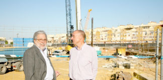El Alcalde y el Consejero Delegado de Emasesa visitan las obras del depósito de tormentas depósito