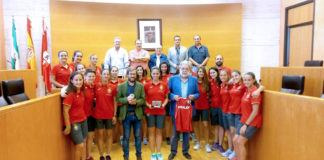 Francisco Toscano recibe a la Selección Española femenina de Balonmano playa Francisco Toscano