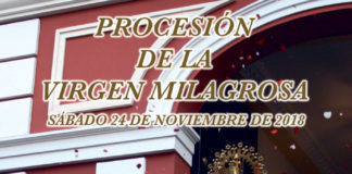 Procesión de la Virgen Milagrosa de la Sagrada Familia para el sábado Virgen Milagrosa