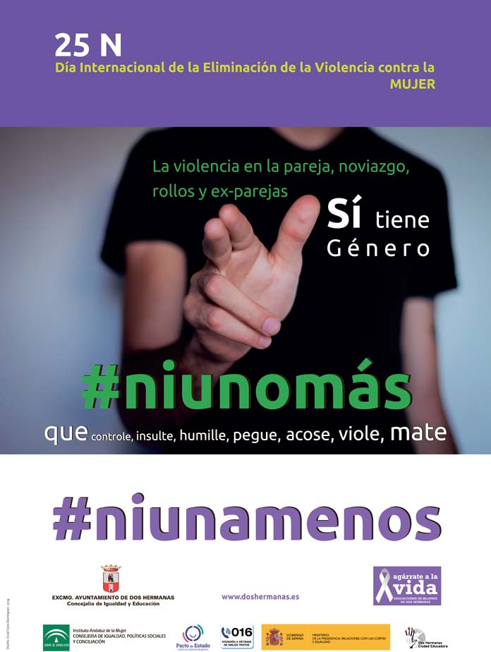 cartel-25n #ni uno más #ni una menos