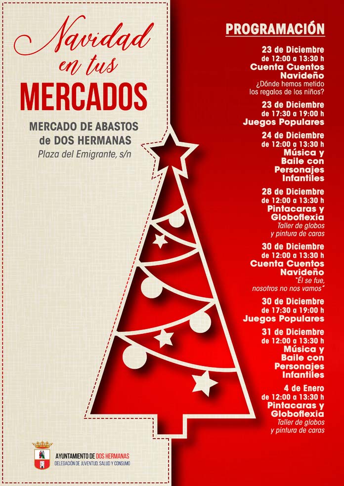 cartel-actividades-mercado-dh Programación navideña en los Mercados