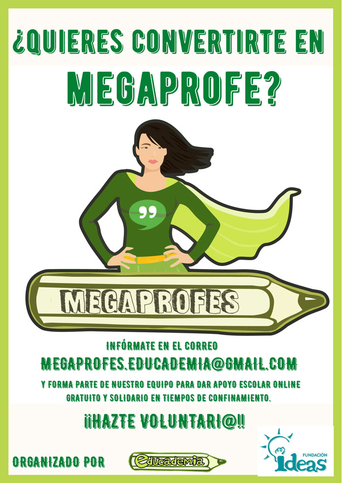 cartel-megaprofes-educademia-mperez proyecto «Megaprofes»