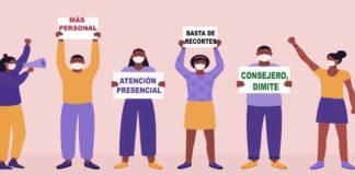 Concentración en el Centro de Salud Las Portadas por la Sanidad Pública Centro de Salud Las Portadas