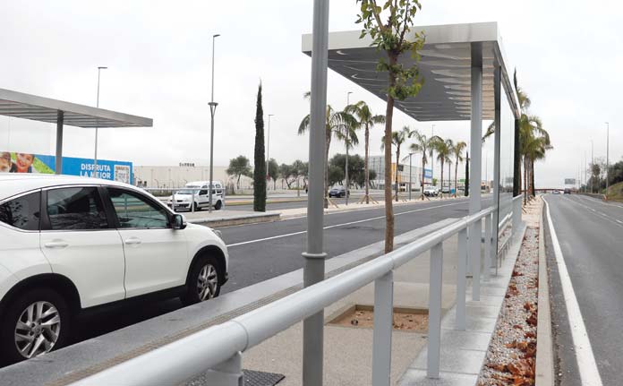 carril-bus plataforma del Metrobús