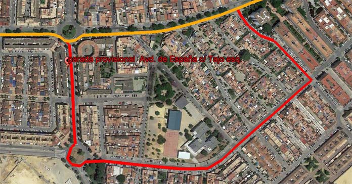 plano-desvio-linea2-bus Línea 2 del bus urbano