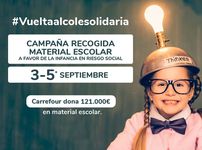cartel-vueltaalcolesolidaria-carrefour XIII Vuelta al cole solidaria