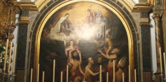 El magnífico cuadro de la ánimas de la parroquia de Santa María Magdalena cuadro de la ánimas