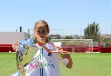 Daniela Pérez Fernández es campeona de España de fútbol Daniela Pérez