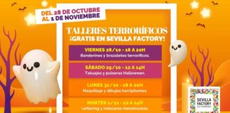 Talleres de Halloween en el Centro Comercial Sevilla Factory talleres de Halloween